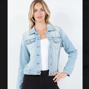 Stretch Classic Denim Jacket Lt. Wash